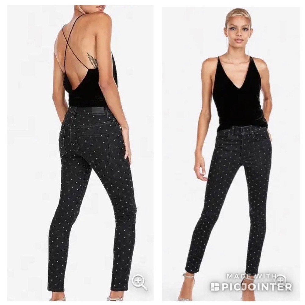 EXPRESS Rhinestone High-rise